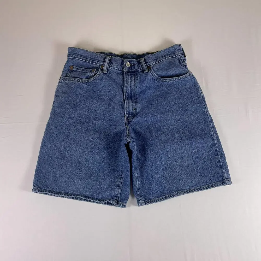 Levis 550 Denim Shorts W34 Mid Wash Jorts
